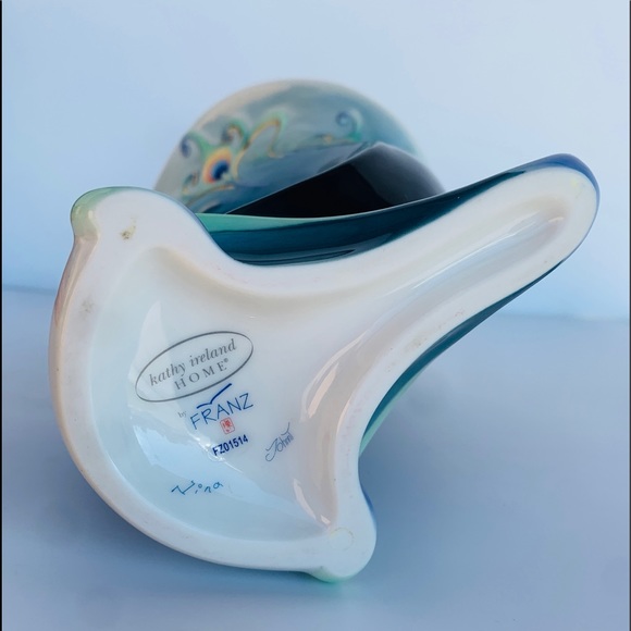 kathy ireland Accents Vintage Franz Porcelain Peacock Splendor Vase Poshmark